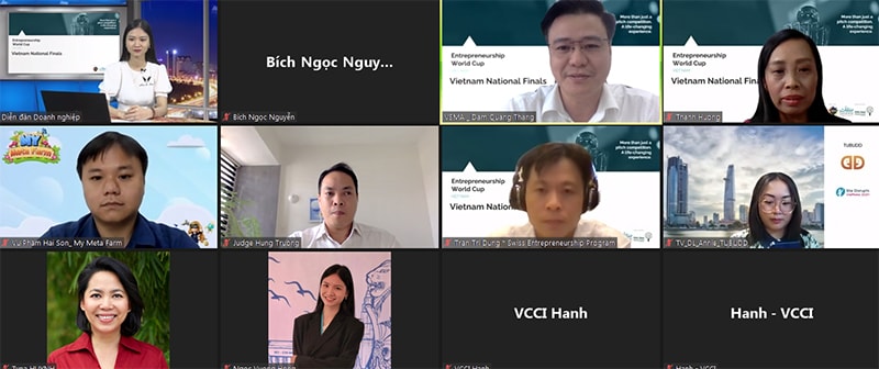 Toàn cảnh zoomp/Cuộc thi Cúp Khởi nghiệp Toàn cầu (Entrepreneurship World Cup - EWC) năm 2022.