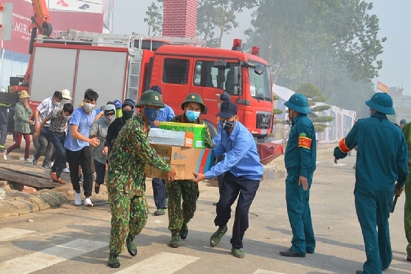 Diễn tập phòng thủ dân sự tại Hà Nội - Ảnh minh họa: QĐND