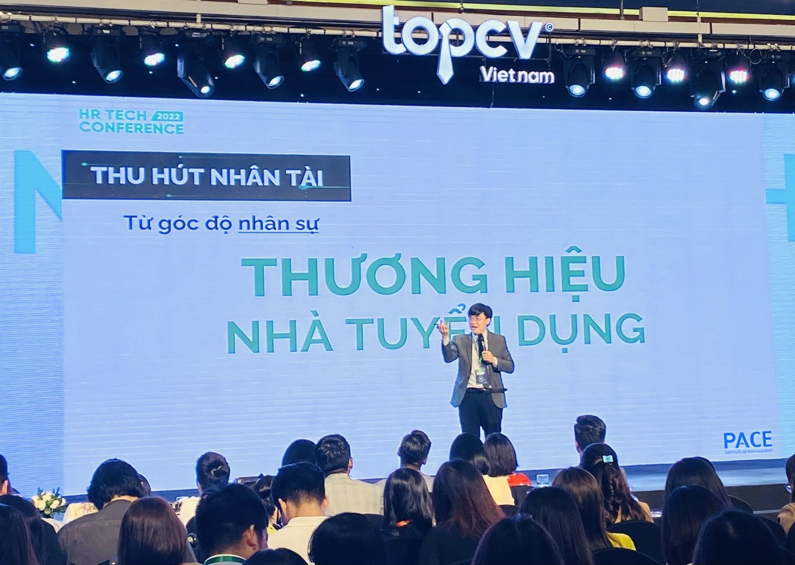 Giám đốc giải pháp Học viện quản lý PACE Vũ Đức Trí Thể nhấn mạnh: văn hoá doanh nghiệp là lợi thế cạnh tranh trong thu hút người tài
