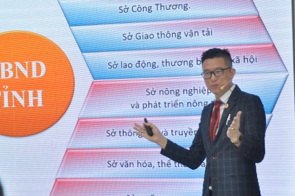 Ông Hoàng Văn Ngọcp/- Chủ tịch HĐQT, TGĐ Công ty CP Công nghệ Quốc tê KTS tập huấn cho doanh nghiệp.