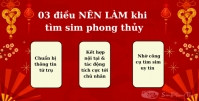 Tìm sim phong thủy những điều NÊN và KHÔNG NÊN, bạn cần biết