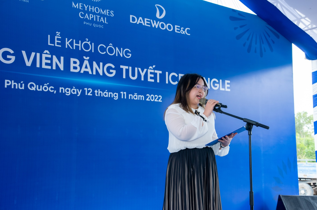Bà Nguyễn Ngọc Thùy Dương phát biểu tại sự kiện