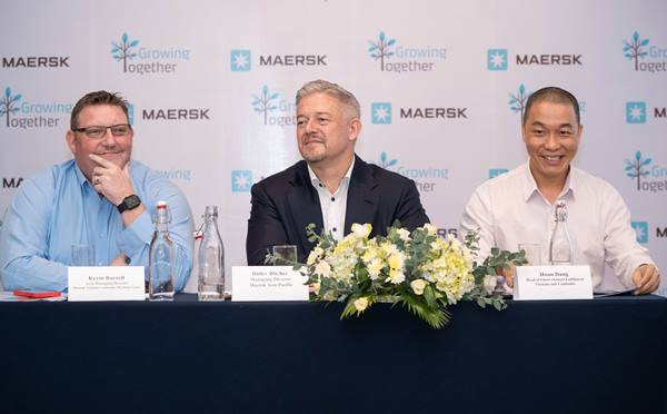 Maersk đã có buổi chia sẻ với báo chí Thương vụ sáp nhập Maersk và LF Logistics lên tới 3,6 tỉ USD