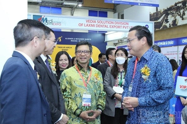 đây cũng là lý do triển lãm Vietnam Medipharm Expo luôn nhận được sự quan tâm tham gia của đông đảo các doanh nghiệp uy tín cả trong và ngoài nước. Ảnh: Nguyễn Việt