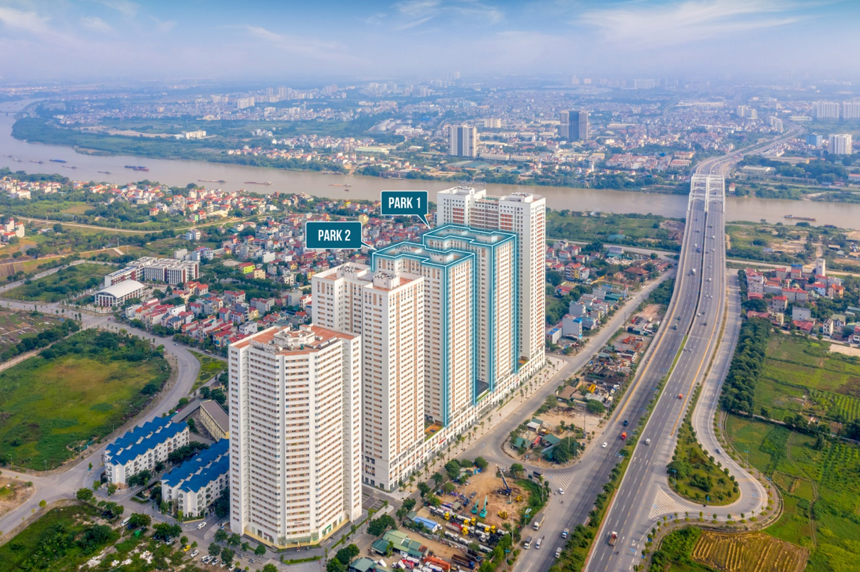 Tòa Park 1, Park 2 cách trung tâm Hoàn Kiếm chỉ 15 phút di chuyển