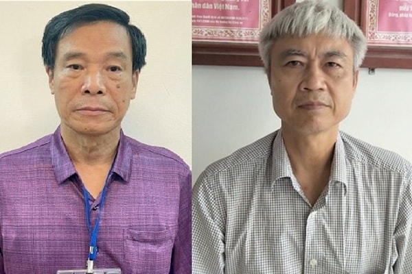 Bị can Cấn Hồng Lai (trái) và Phạm Dũng. Ảnh: Bộ Công an.