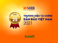 SHB được vinh danh trong Top 25 thương hiệu tài chính dẫn đầu Việt Nam