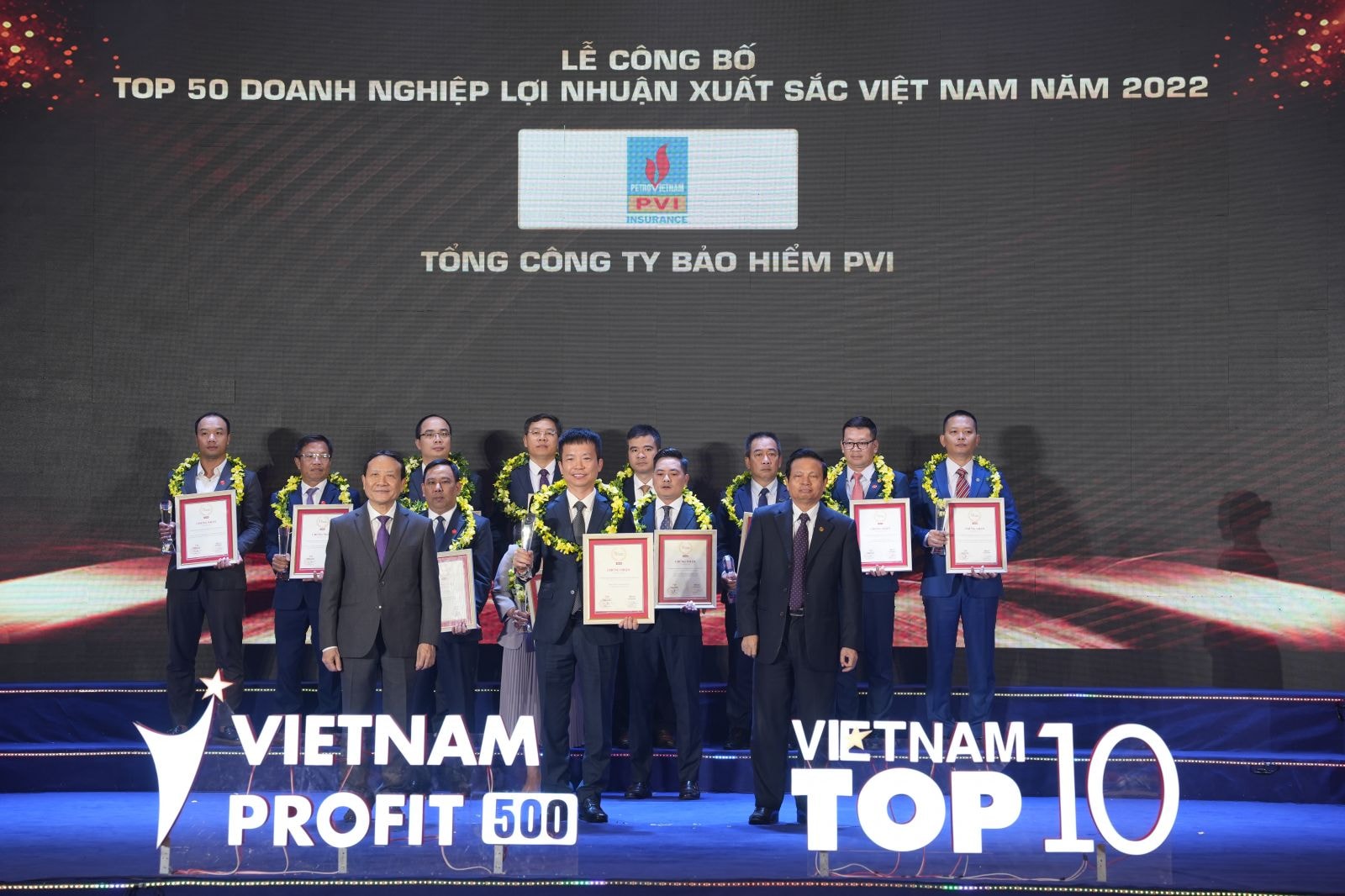 Bảo hiểm PVI được vinh danh Top 50 doanh nghiệp lợi nhuận tốt nhất Việt Nam