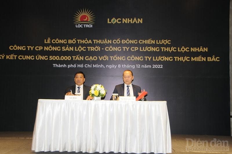 Lộc Nhân chính thức trở thành công ty thành viên của Tập đoàn lộc Trời - Ảnh: Đình Đại.