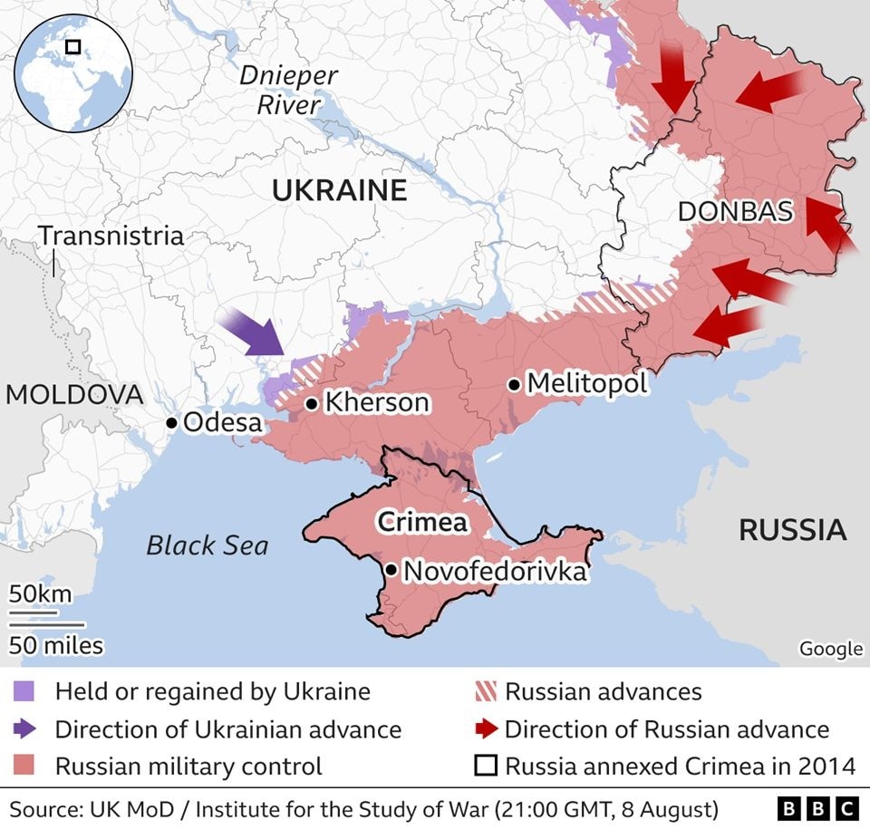 Crimea có vị trí chiến lược rất quan trọng đối với cả Nga và Ukraine.