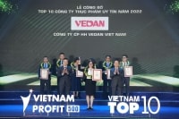 VEDAN Việt Nam được vinh danh “Top 10 công ty thực phẩm uy tín năm 2022”