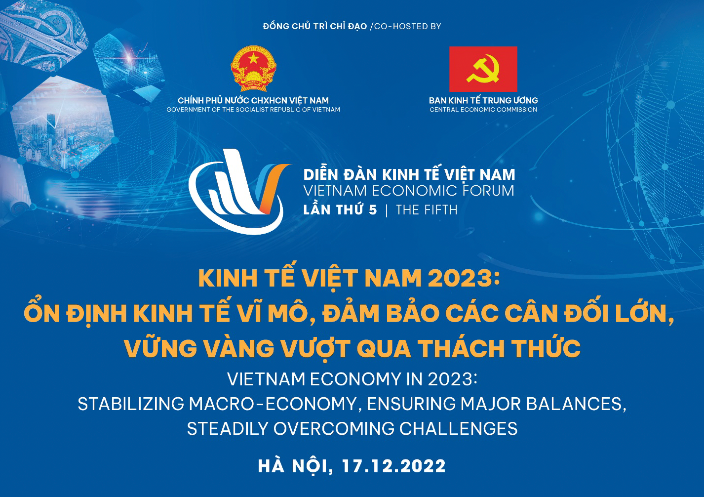 Ban Kinh tế Trung ương tổ chức Diễn đàn Kinh tế Việt Nam lần thứ 5.