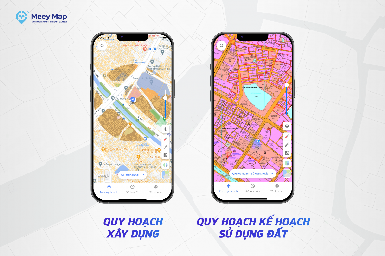 Meey Map tiên phong trong cập nhật dữ liệu quy hoạch