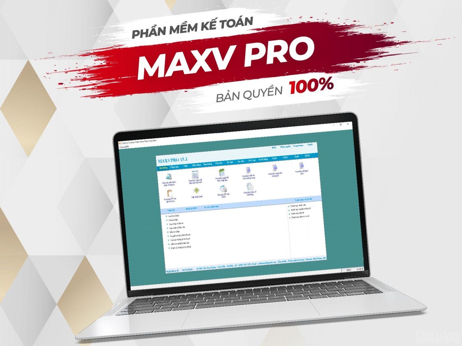 Phần mềm kế toán Maxv Pro