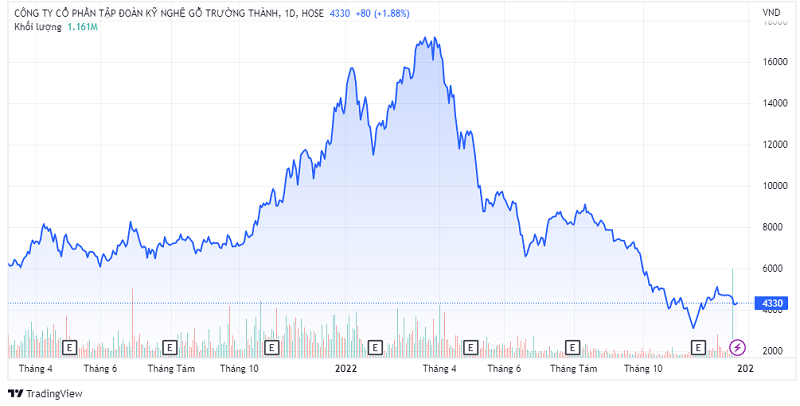 Trên thị trường, cổ phiếu TTF đã giảm 78% thị giá so với đỉnh giá hồi tháng 3/2022.