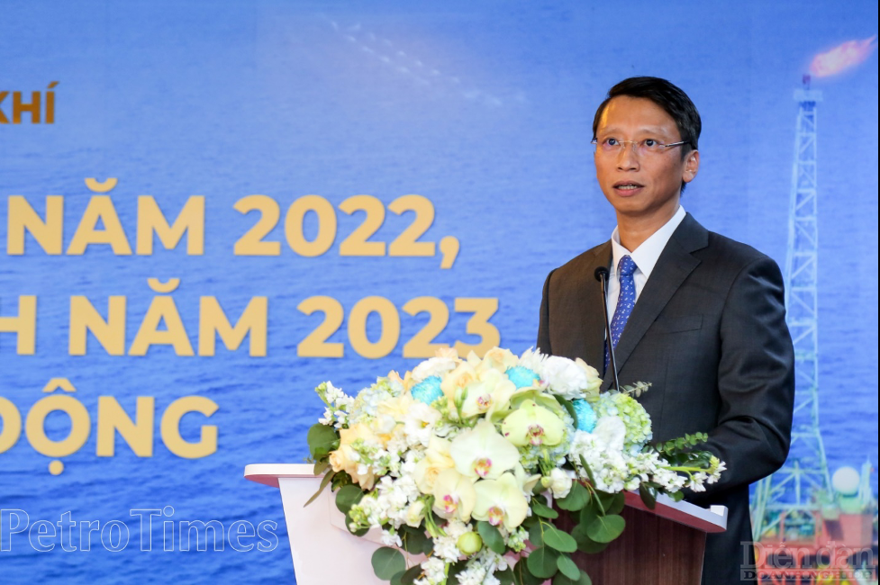 Ông Trần Hồng Nam - Tổng Giám đốc PVEP báo cáo kết quả SXKD năm 2022