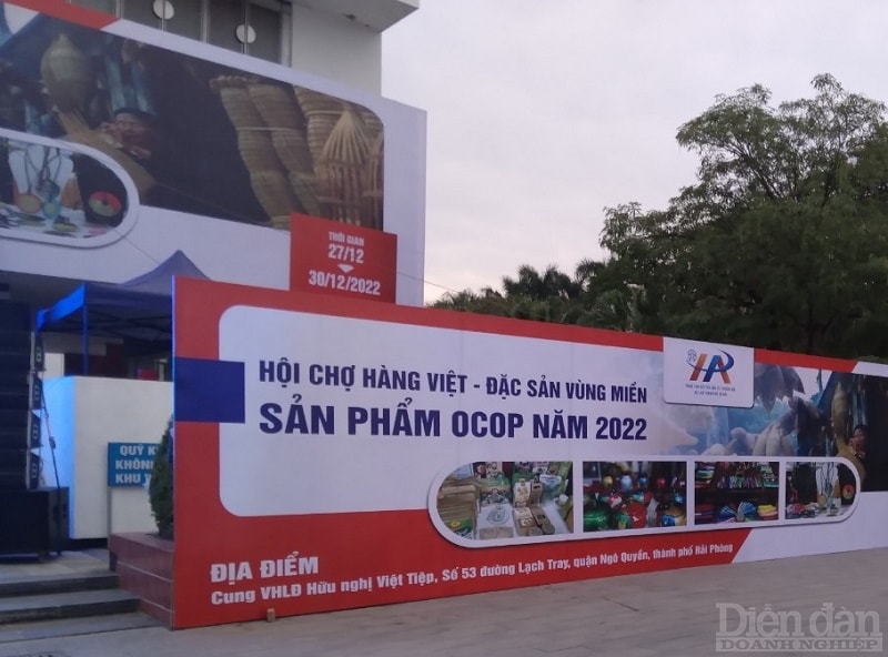 Các gian hàng OCOP và các sản phẩm tinh hoa hàng Việt Nam 2022 tại Cung văn hóa Hữu nghị Việt Tiệp Hải Phòng