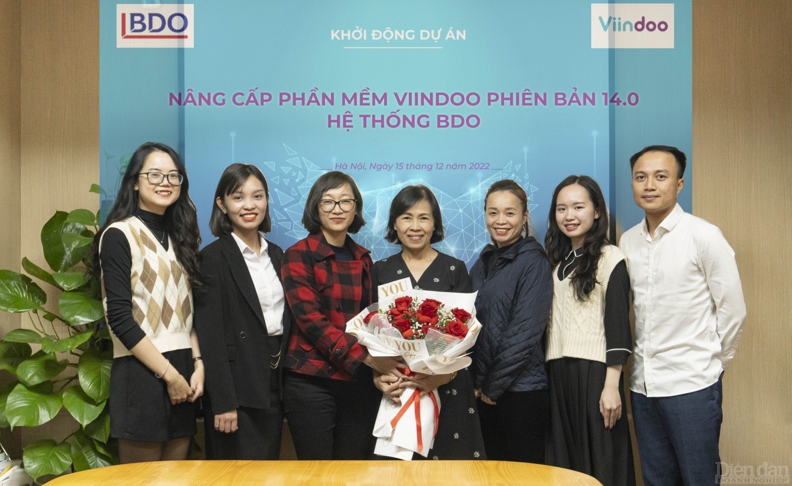 Đại diện hai bên BDO Việt Nam và Viindoo trong buổi Khởi động dự án Nâng cấp