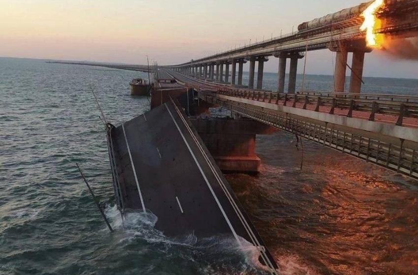 cầu kerch ở crimea bị tấn công