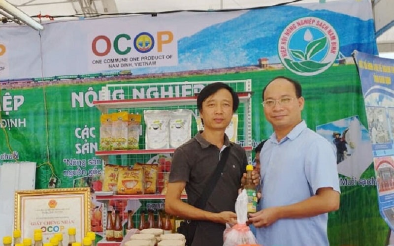 Các sản phẩm OCOP tiêu biểu của tỉnh Nam Định ham gia “Festival trái cây và sản phẩm OCOP Việt Nam” (ảnh báo Nam Định)