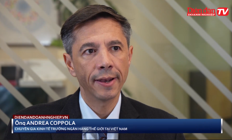 ông Andrea Coppola, Chuyên gia kinh tế trưởng Ngân hàng Thế giới tại Việt Nam