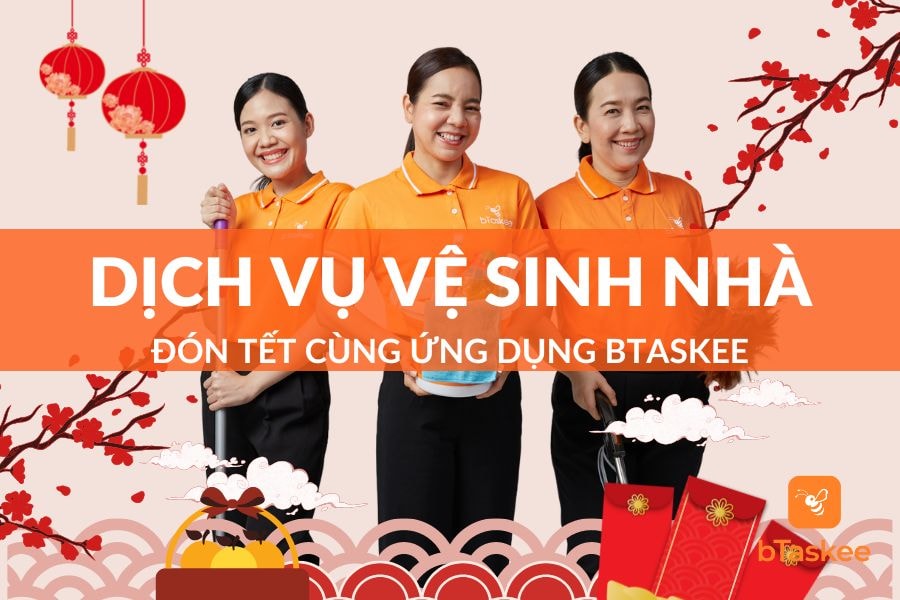 Một dịch vụ vệ sinh nhà dịp Tết. Ảnh minh họa