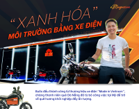 Từ bỏ giấc mơ Mỹ, chàng trai Đà Nẵng “xanh hóa” môi trường bằng xe điện.