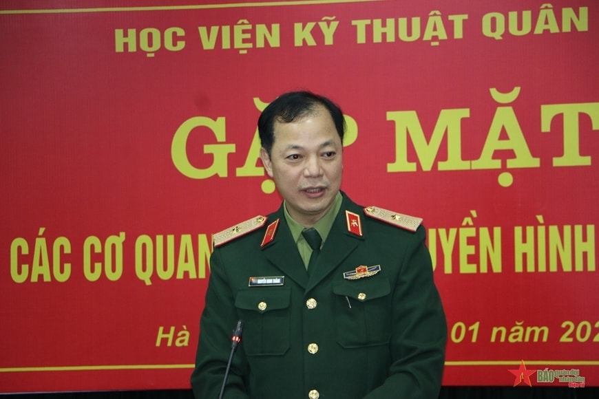 Thiếu tướng Nguyễn Minh Thắng, Phó chính ủy Học viện Kỹ thuật Quân sự. Ảnh: Hồng Uyên/qdnd.vn.p/