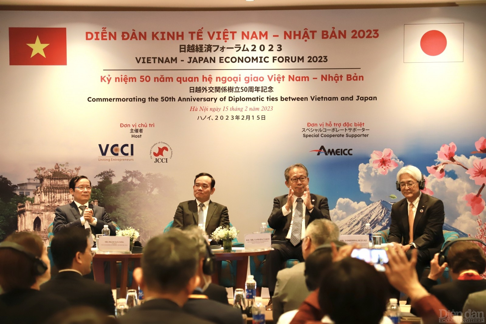 Các đại biểu tham dự Diễn đàn Kinh tế Việt Nam - Nhật Bản 2023