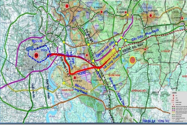 tuyến đường sắt kết nối TP.HCM với Cảng hàng không quốc tế Long Thành) phù hợp với quy hoạch, quỹ đất của TP.HCM và tỉnh Đồng Nai