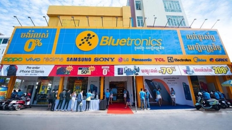 Công ty Cổ phần Đầu tư Thế giới Di Động sẽ đóng cửa toàn bộ chuỗi Bluetronics tại Campuchia trong quý 1/2023 này.