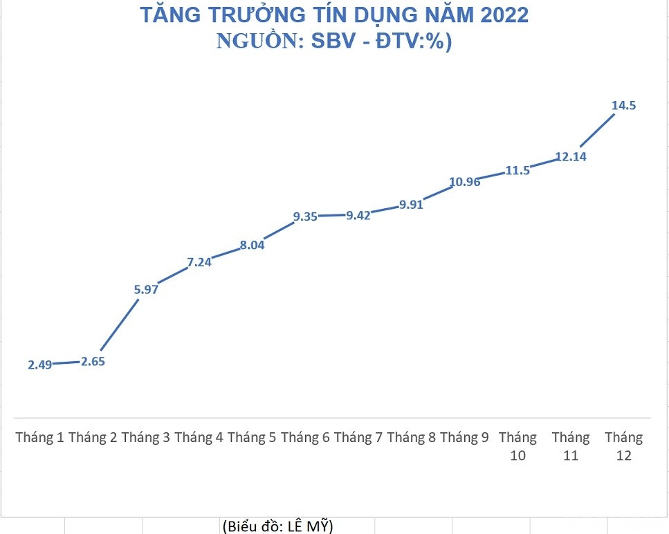 Nhiều doanh nghiệp cho rằng biện pháp giới hạn tăng trưởng tín dụng và điều chỉnh trong 2022 vẫn còn giật cục. 