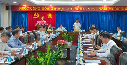 Ông Võ văn Minh phát biểu tại buổi làm việc