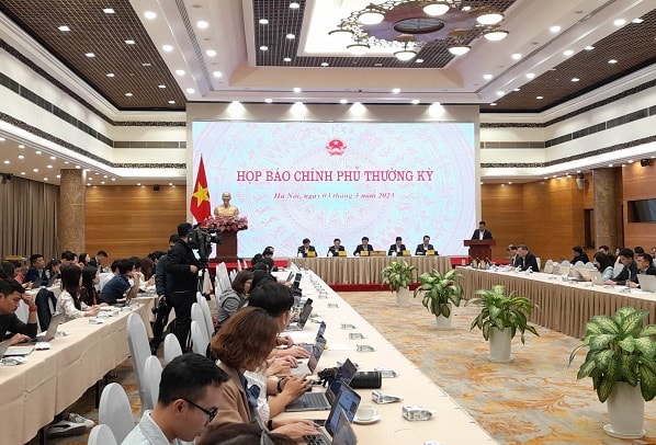 Toàn cảnh cuộc họp báo. Ảnh; Nguyễn Việt