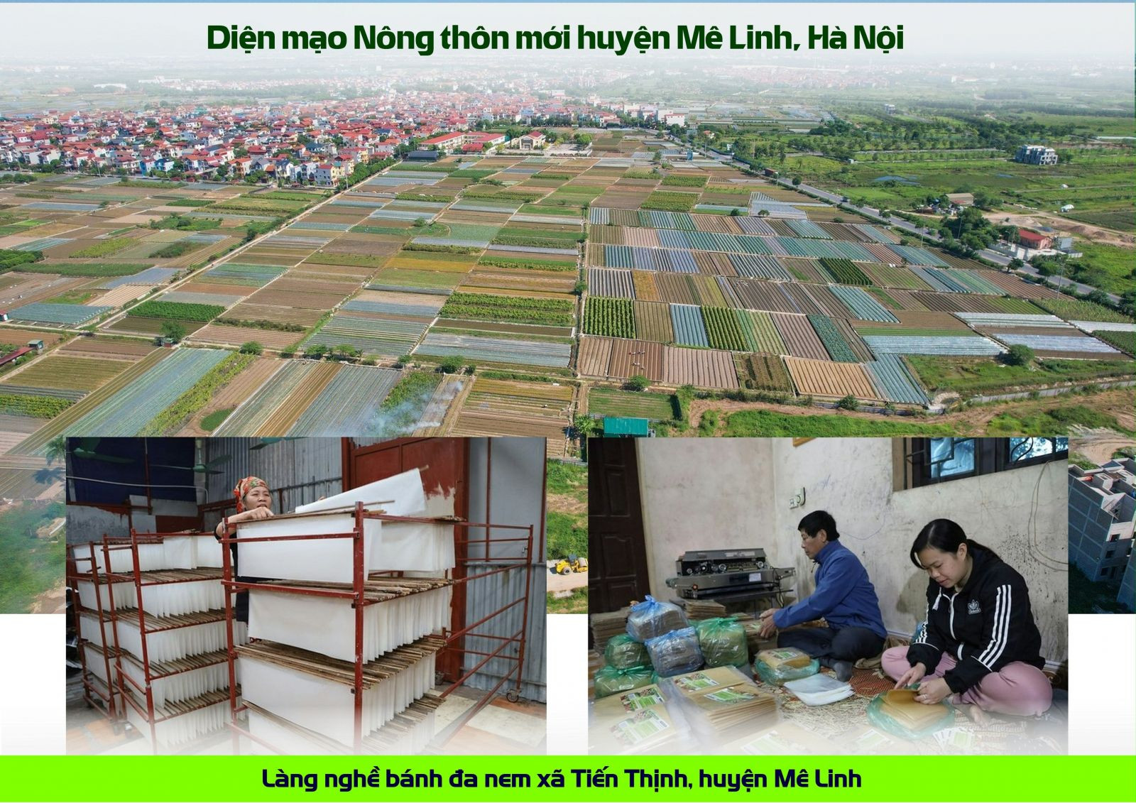 Tháng 6/2022, huyện Mê Linh đã được Thủ tướng Chính phủ ký Quyết định công nhận huyện đạt chuẩn nông thôn mới.