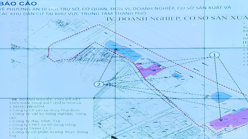 Thực hiện dự án phát triển đô thị ven sông Trà Lý GĐ 1, Thái Bình phải thực hiện di dời hơn 100 tổ chức, doanh nghiệp, 8 trụ sở cơ quan và hơn 260 hộ gia đình.