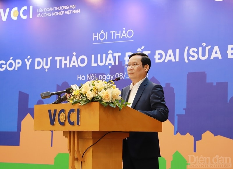 Chủ tịch VCCI - Phạm Tấn Công phát biểu khai mạc Hội thảo