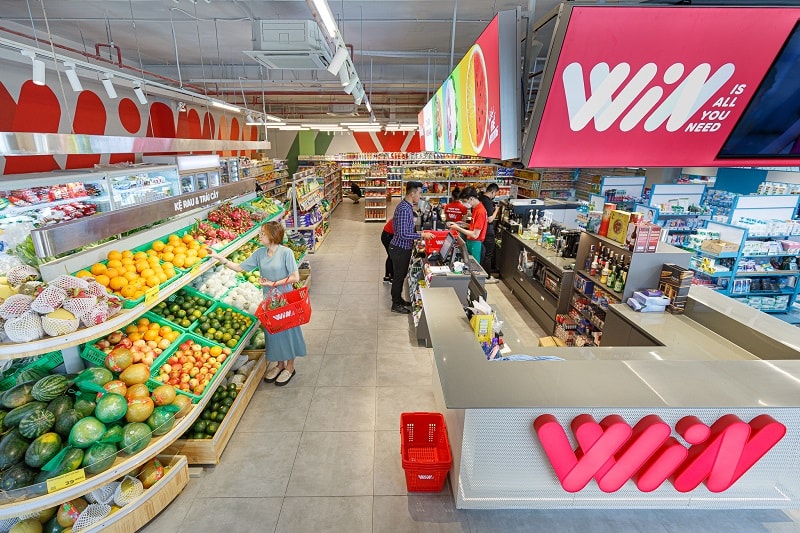 Bên trong cửa hàng WinMart của Masan