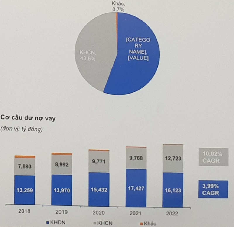 Dư nợ cho vay khách hàng phần lớn là khách hàng doanh nghiệp khiến việc hợp tác giữa Petrolimex và PG Bank hậu thoái vốn trở thành một trong 