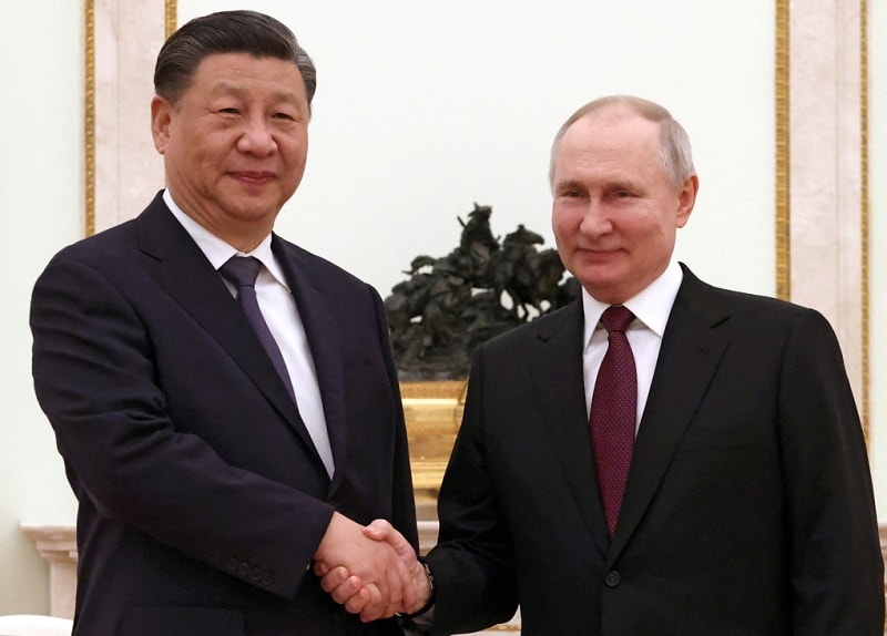 Chủ tịch Trung Quốc Tập Cận Bình và Tổng thống Nga Vladimir Putin