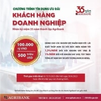 Agribank ưu đãi lãi suất quy mô lớn đối với doanh nghiệp