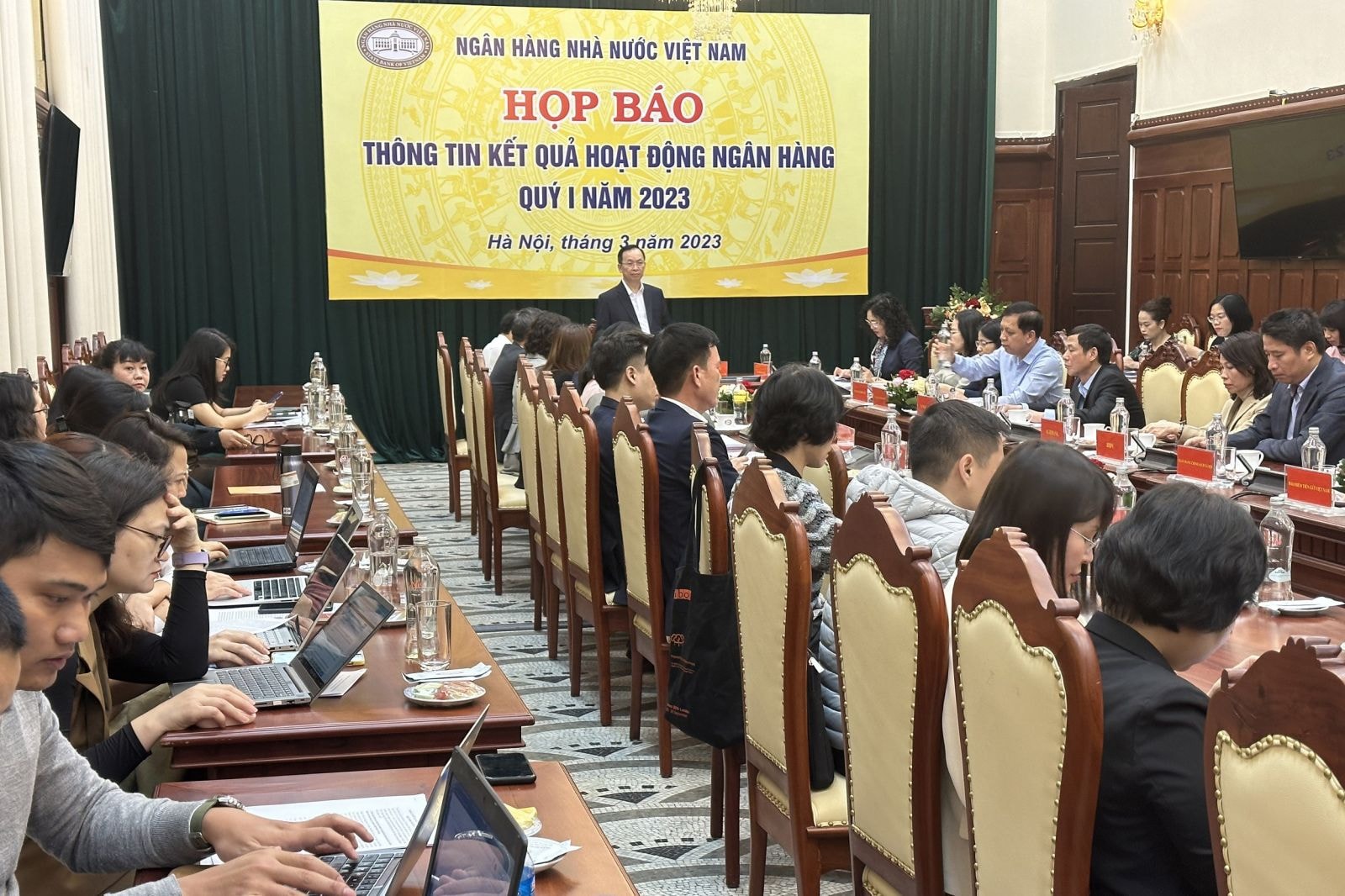 NHNN họp báo công bố thông tin kết quả kinh doanh hoạt động ngân hàng quí 1/2023