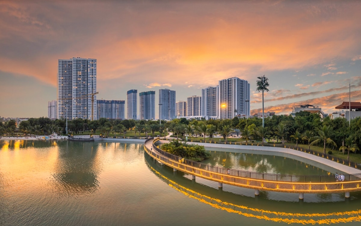 Đại đô thị Vinhomes Smart City đang được tập trung đầu tư xây dựng và phát triển mạnh mẽ