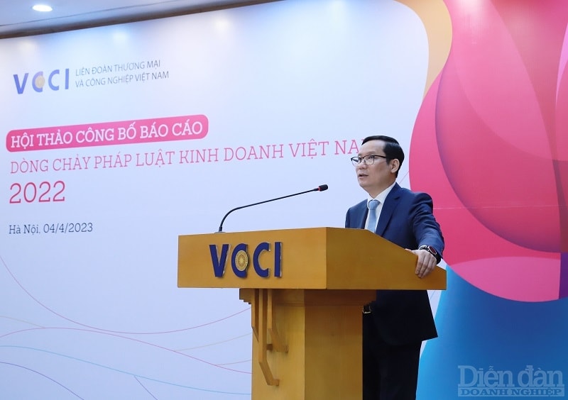 Chủ tịch VCCI - Phạm Tấn Công phát biểu khai mạc Hội thảo