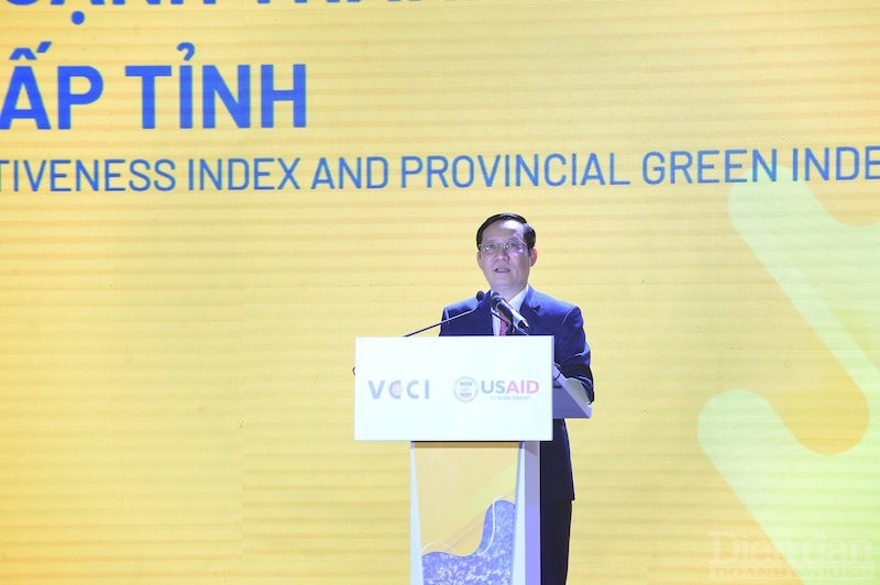 Chủ tịch Liên đoàn Thương mại và Công nghiệp Việt Nam (VCCI) Phạm Tấn Công nhấn mạnh, Lễ Công bố báo cáo thường niên của Chỉ số Năng lực cạnh tranh cấp tỉnh (PCI) đã thành một thông lệ trong nhiều năm qua.