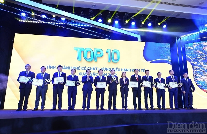 Các tỉnh, thành trong Top 10 PCI 2022