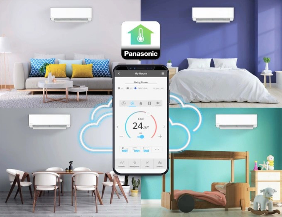 Ứng dụng Panasonic Comfort Cloud tiện lợi cho người dùng kiểm soát chất lượng không khí tốt 24/7