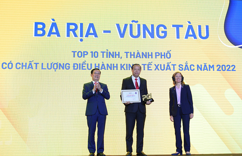 Bà Rịa-Vũng Tàu vươn lên hạng 4, góp mặt trong top 5 các tỉnh, thành phố có chỉ số PCI cao nhất cả nước, tăng 5 bậc so với năm 2021