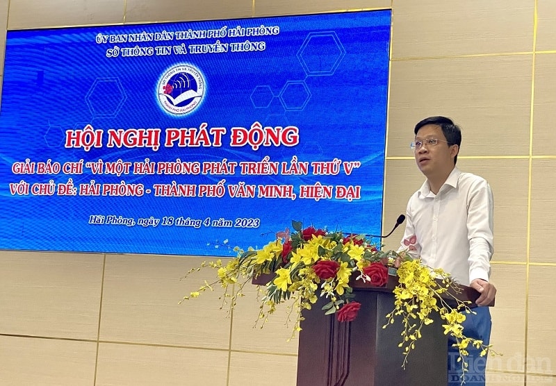 Lãnh đạo Sở Thông tin và Truyền thông Hải Phòng phát động cuộc thi “Vì một Hải Phòng phát triển” lần thứ V