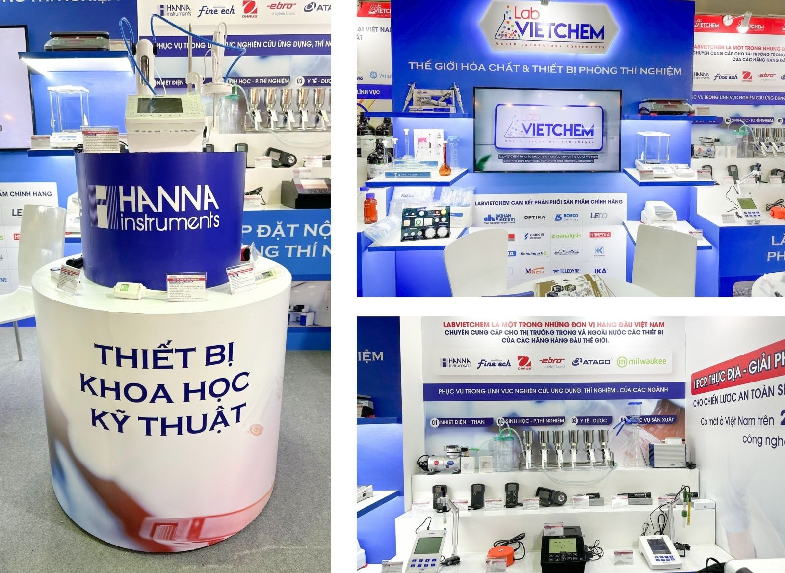 Các sản phẩm, thiết bị hóa chấtp/được LabVIETCHEM trưng bày, giới thiệu đến đối tác, khách hàng.